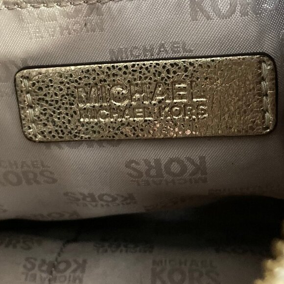 NWOT Gold Metallic Michael Kors Handbag (Large) - Picture 7 of 8